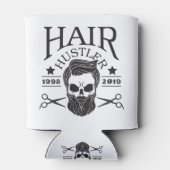 理容師おもしろいヒゲHair Hustler 2019ギフト 缶クーラー (裏面)