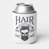 理容師おもしろいヒゲHair Hustler 2019ギフト 缶クーラー (缶裏面)