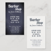 理容師およびヘアーサロンの垂直 名刺 (正面/裏面)