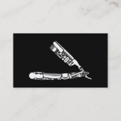 理容師かみそりアイコンパンチカード ロイヤリティカード (裏面)