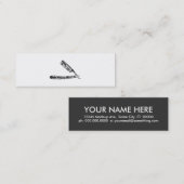 理容師かみそりアイコン スキニー名刺 (正面/裏面)