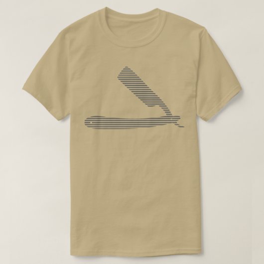 理容師かみそり Tシャツ (デザイン正面)