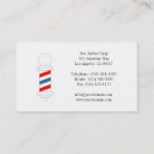 理容師か美容師B/W 名刺 (裏面)