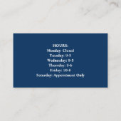 理容師とポールビジネスカード 名刺 (裏面)