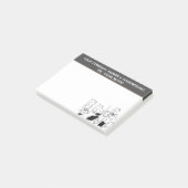 理容師と整髪用の漫画をパーソナライズ ポストイット (アングル)