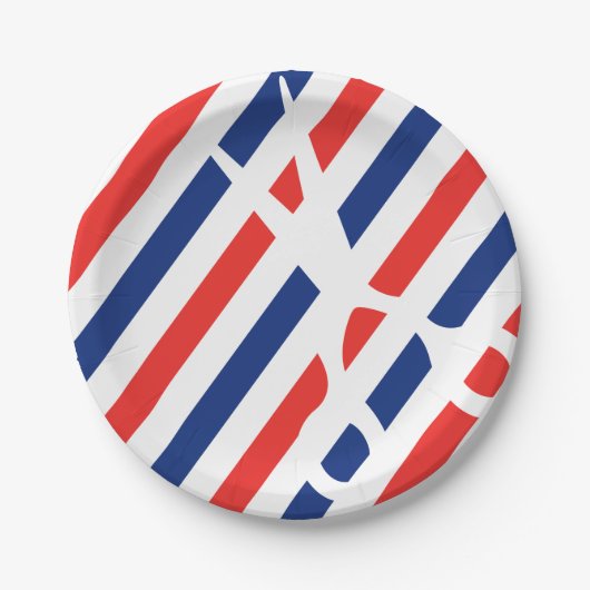 理容師のはさみ ペーパープレート (正面)