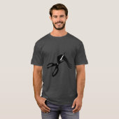 理容師のはさみ-美容師 Tシャツ (正面フル)