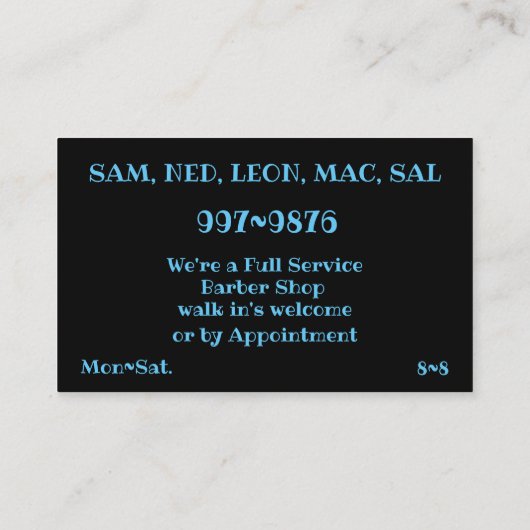 理容師のオレンジ空のテンプレートのサグアロのサボテン 名刺 (裏面)