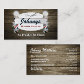 理容師のスローガンの名刺 名刺 (正面/裏面)