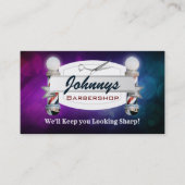 理容師のスローガンの名刺 名刺 (正面)