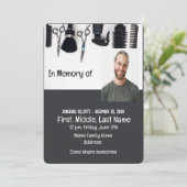 理容師のメモリアル招待状 招待状 (スタンド正面)