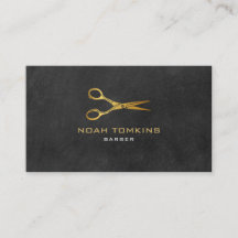 理容師のモダン金ゴールド