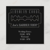 理容師のロイヤリティカード優雅の一見 ロイヤリティカード (正面)