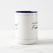 理容師の信条を示すマグカップ ツートーンマグカップ (中央)