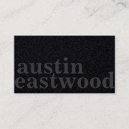 理容師の切口カード-完全に黒すべて 名刺