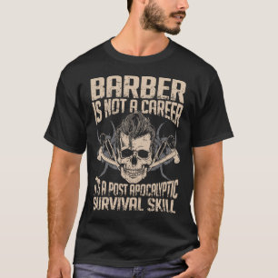 理容師の存続の技術-熱い理容師のTシャツ Tシャツ