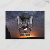 理容師の暗い空 名刺 (正面)