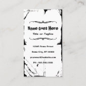 理容師の棒 名刺 (裏面)