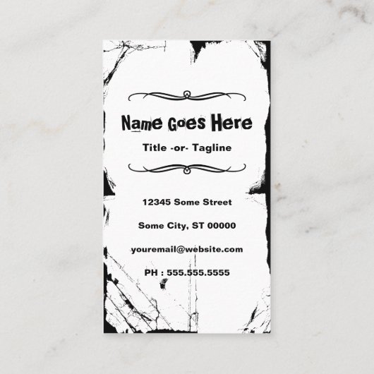 理容師の棒 名刺 (裏面)