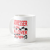 理容師の犬好き コーヒーマグカップ (正面左)