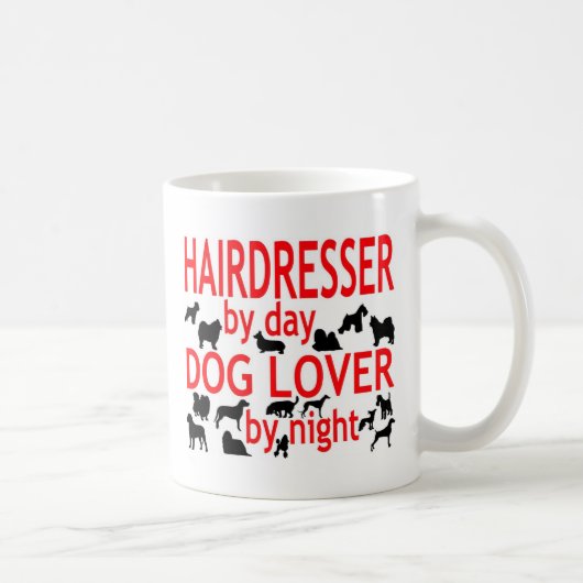 理容師の犬好き コーヒーマグカップ (右)