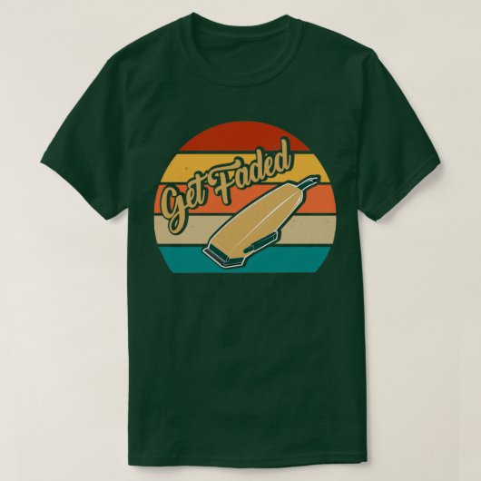 理容師の色を消す Tシャツ (デザイン正面)