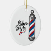 理容師はあります セラミックオーナメント (右)