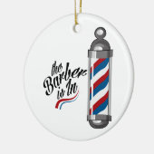 理容師はあります セラミックオーナメント (左)