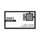 理容師はっきりしたQRコードバーバーショップ