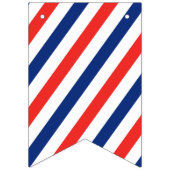 理容師は縞で飾ります バンティングフラッグ (第1の旗)