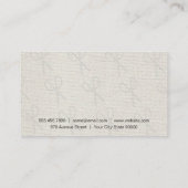 理容師ひげ | はさみコームのツール 名刺 (裏面)