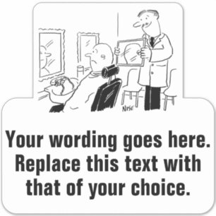 理容師または男性の美容院のプロモーション シール