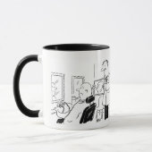 理容師または美容師の漫画のマグカップ マグカップ (左)