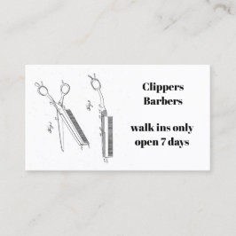 理容師または美容院のための名刺 予約カード