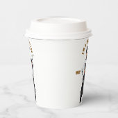 理容師をテーマにした紙カップデザイン 紙コップ (左)