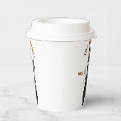 理容師をテーマにした紙カップデザイン 紙コップ (右)