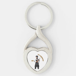 理容師をテーマにした*キーリング キーホルダー