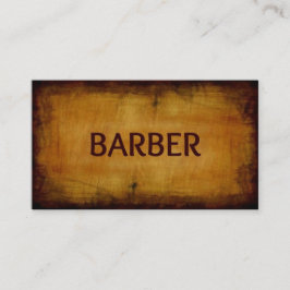 理容師アンティークブラシ付き名刺 名刺