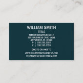 理容師カスタムショップポールビジネスカード 名刺 (裏面)