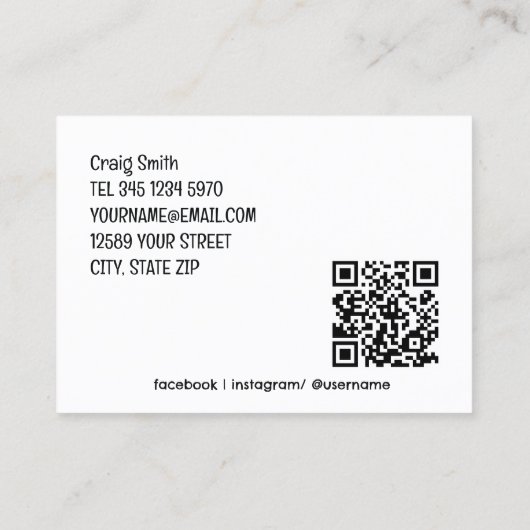 理容師カスタムQR 名刺 (裏面)