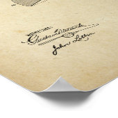 理容師カミソリ特許ポスタープリントアートワーク ポスター (角)