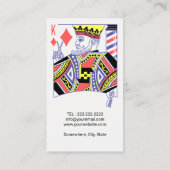 理容師キングオブダイアモンズヘアドレッサー#2 名刺 (裏面)