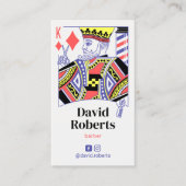 理容師キングオブダイアモンズヘアドレッサー#2 名刺 (正面)