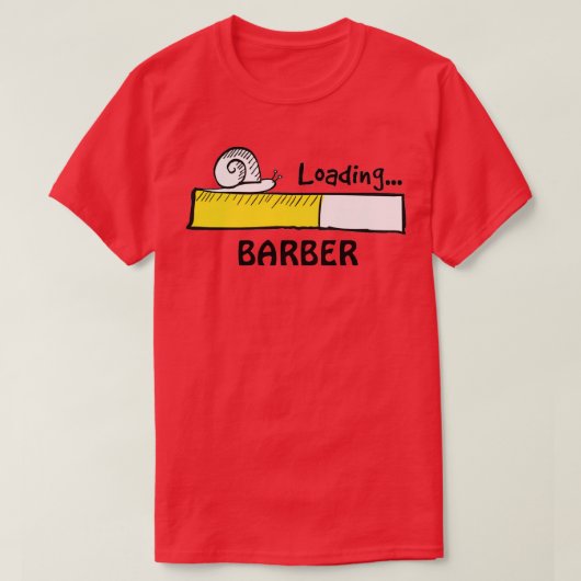 理容師クラシック装填用Tシャツ Tシャツ (デザイン正面)