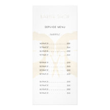 理容師サロンシンプルサーモダンエレガントビスのメニュー