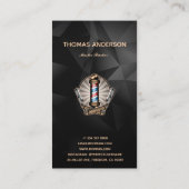 理容師サロンユニーク極ロゴプロフェッショナル 名刺 (裏面)