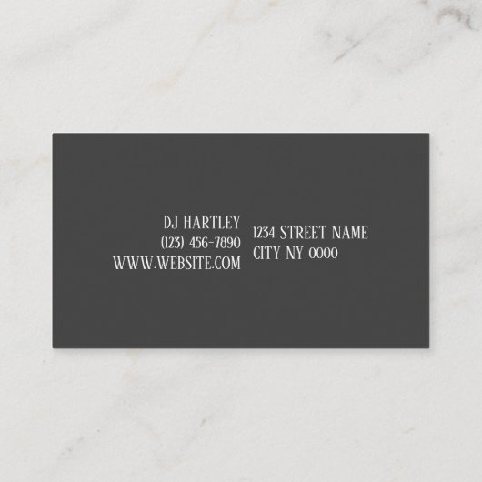 理容師サロン名刺 名刺 (裏面)