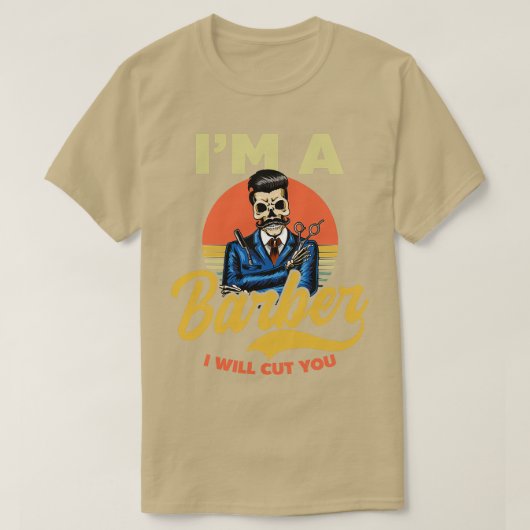 理容師シャツIm A理容師切れる Tシャツ (デザイン正面)