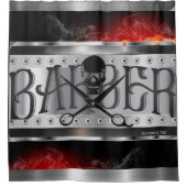 理容師シャワーカーテン シャワーカーテン (正面)