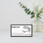 理容師ショッシンプルプフレームメンズヘアロイヤリティパンチ ロイヤリティカード (スタンド正面)